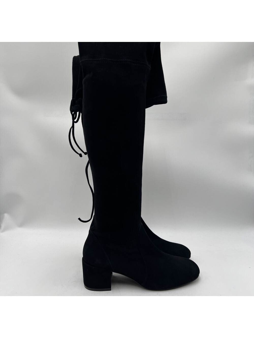 Stuart Weitzman Genna Stretch-Suede Over-the-Knee Boot Size 6.5B